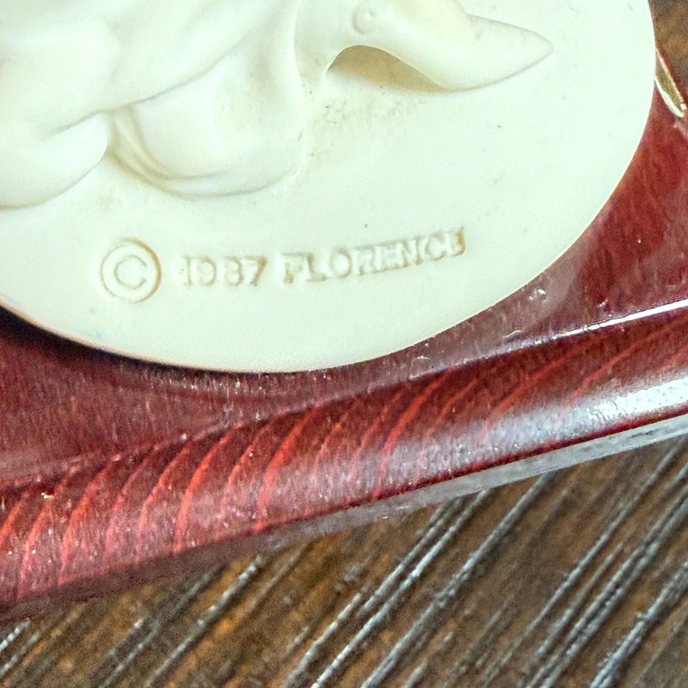 Giuseppe Armani Figurine Lady with Muff 11" White Vintage Art Deco Statue Money - Picture 4 of 12